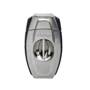 Cortador charutos XIKAR Flip Dual metal cromo escovado